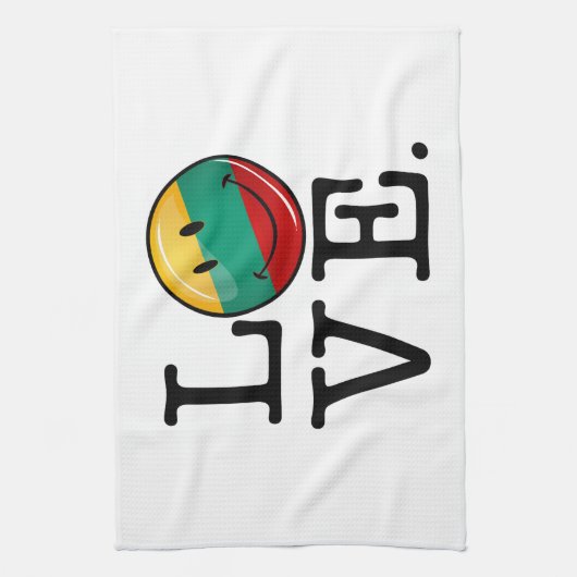 Litauen: Lächelfahne Handtuch (Vertikal)