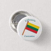 Litauen Landesflagge Thunder_Cove Button (Vorne & Hinten)