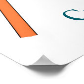 Litauen Landesflagge Thunder_Cove Poster (Ecke)