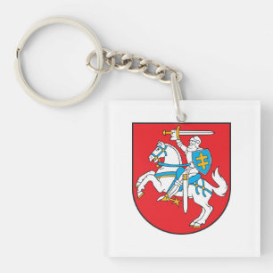 Litauen Landeswappen Symbol Emblem Ritter Schlüsselanhänger