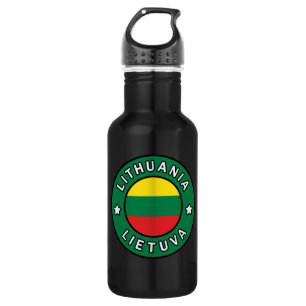 Litauen Lietuva Edelstahlflasche