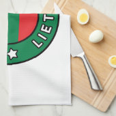 Litauen Lietuva Geschirrtuch (Viertel Falte)