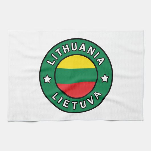 Litauen Lietuva Geschirrtuch (Horizontal)