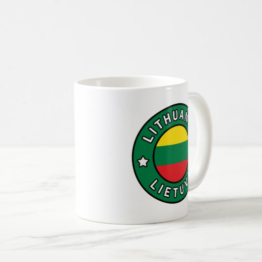 Litauen Lietuva Kaffeetasse (VorderseiteRechts)