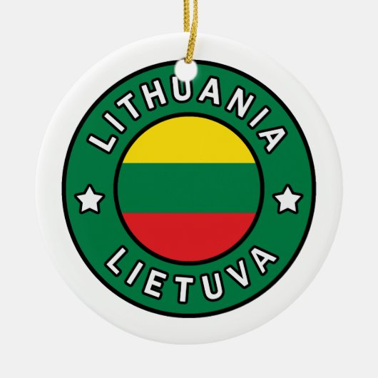 Litauen Lietuva Keramik Ornament (Vorne)