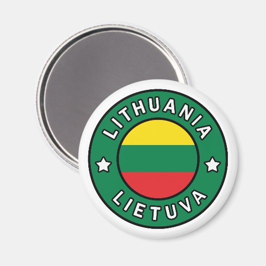 Litauen Lietuva Magnet (Vorderseite/Rückseite)