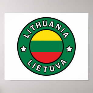 Litauen Lietuva Poster