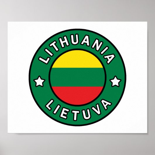 Litauen Lietuva Poster (Vorne)