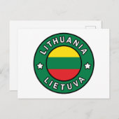Litauen Lietuva Postkarte (Vorne/Hinten)