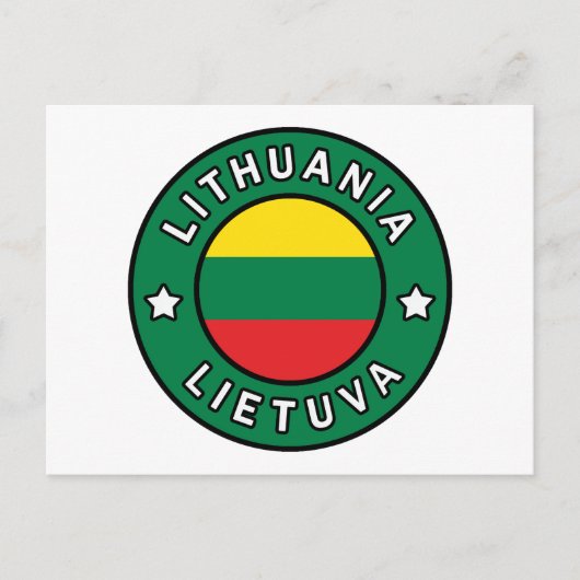 Litauen Lietuva Postkarte (Vorderseite)