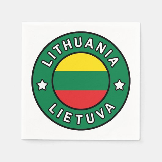 Litauen Lietuva Serviette (Vorderseite)