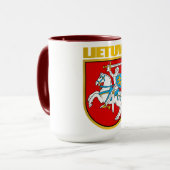 Litauen (Lietuva) Wappen Tasse (Vorderseite Links)