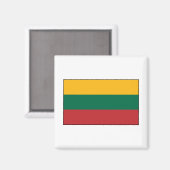 Litauen - litauische Flagge Magnet (Vorderseite/Rückseite)