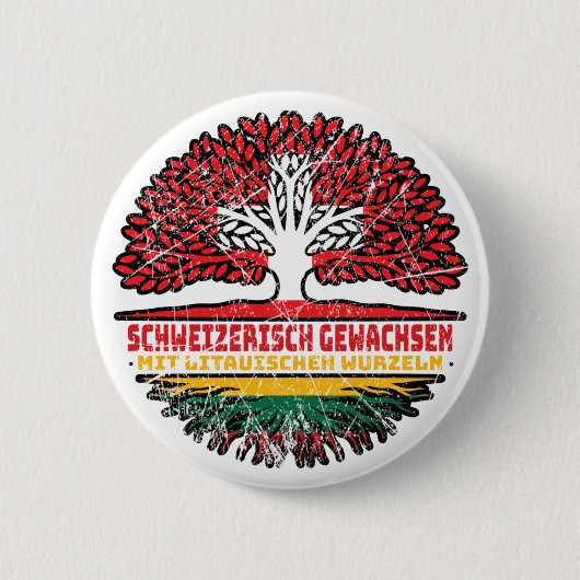 Litauen litisch Schweizer Baum Button (Vorderseite)