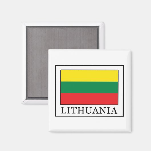 Litauen Magnet (Vorderseite/Rückseite)