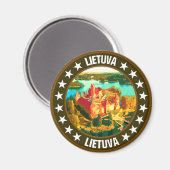 Litauen Magnet (Vorderseite/Rückseite)