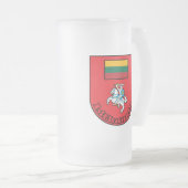 Litauen Mattglas Bierglas (VorderseiteRechts)