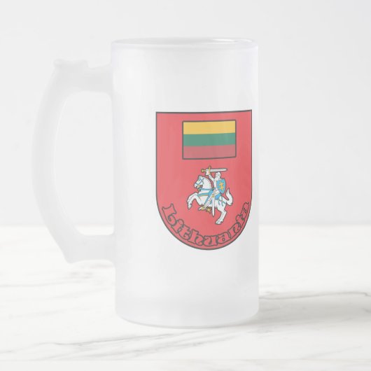 Litauen Mattglas Bierglas (Links)