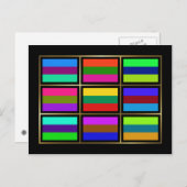 Litauen Mehrfahne Postkarte (Vorne/Hinten)