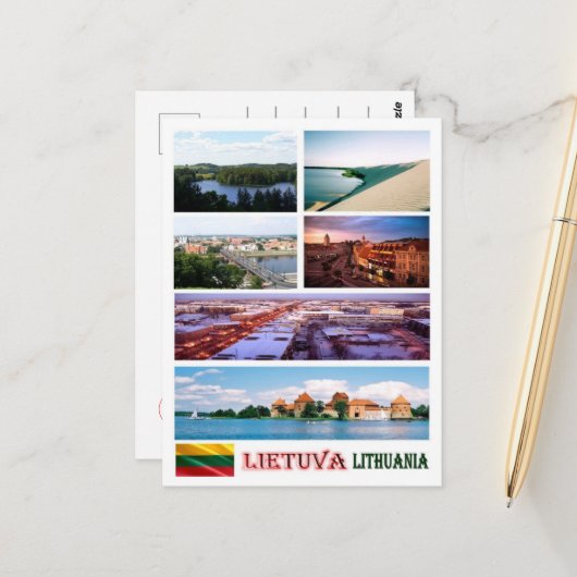 Litauen - Mosaik - Postkarte (Vorderseite/Rückseite Beispiel)