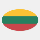 Litauen Ovaler Aufkleber (Vorderseite)