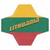 Litauen Patriotische Fußball und litauische Flagge (Flach)