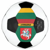 Litauen Personalisiert, Flaggen, Foto-Fußball Fußball (Vorderseite)
