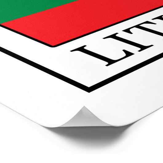 Litauen Poster (Ecke)