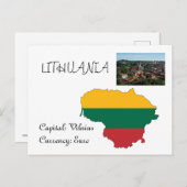 Litauen Postkarte (Vorne/Hinten)