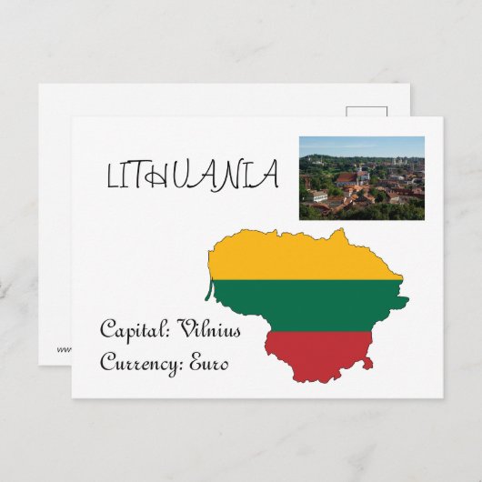 Litauen Postkarte (Vorne/Hinten)