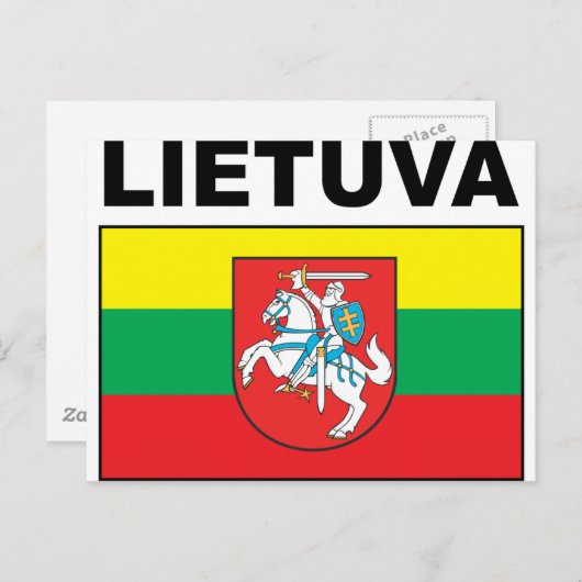 Litauen Postkarte (Vorne/Hinten)
