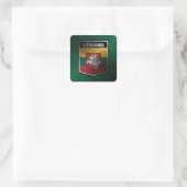 Litauen Quadratischer Aufkleber (Tasche)