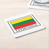 Litauen Rechteckiger Pappuntersetzer (angewinkelt)