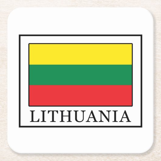 Litauen Rechteckiger Pappuntersetzer (Vorderseite)
