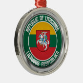Litauen-Runde Ornament Aus Metall (Rechts)