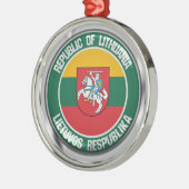 Litauen-Runde Ornament Aus Metall (Links)