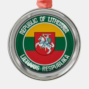 Litauen-Runde Ornament Aus Metall
