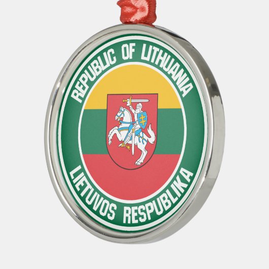 Litauen-Runde Ornament Aus Metall (Links)