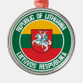 Litauen-Runde Ornament Aus Metall (Vorne)