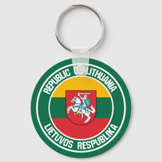 Litauen-Runde Schlüsselanhänger (Vorderseite)