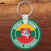 Litauen-Runde Schlüsselanhänger (Vorderseite)