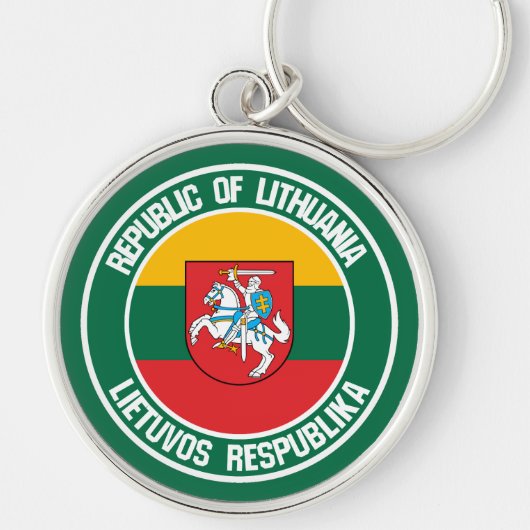 Litauen-Runde Schlüsselanhänger (Vorne)