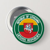 Litauen-RundEmblem Button (Vorne & Hinten)
