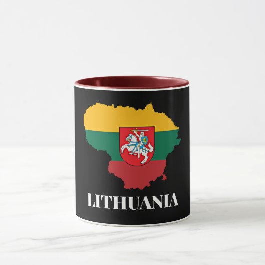 Litauen Silhouette und Flagge Tasse (Zentrum)