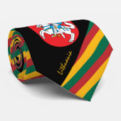 Litauen Stripes Krawatte, Wirtschaft Litauische Fl Krawatte (Gerollt)