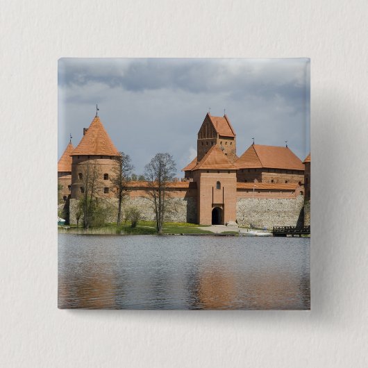 Litauen, Trakai. Insel Burg 2 Button (Vorderseite)