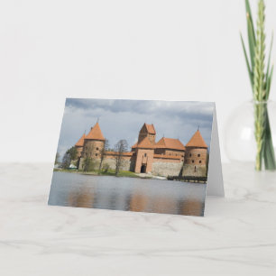 Litauen, Trakai. Insel Burg 2 Feiertagskarte