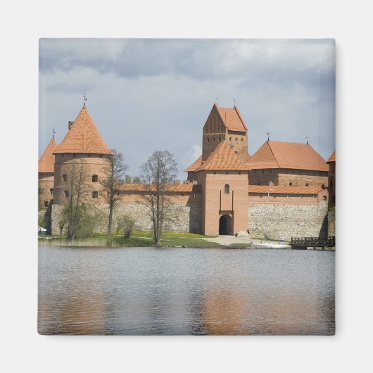 Litauen, Trakai. Insel Schloss 2 Magnet (Vorne)