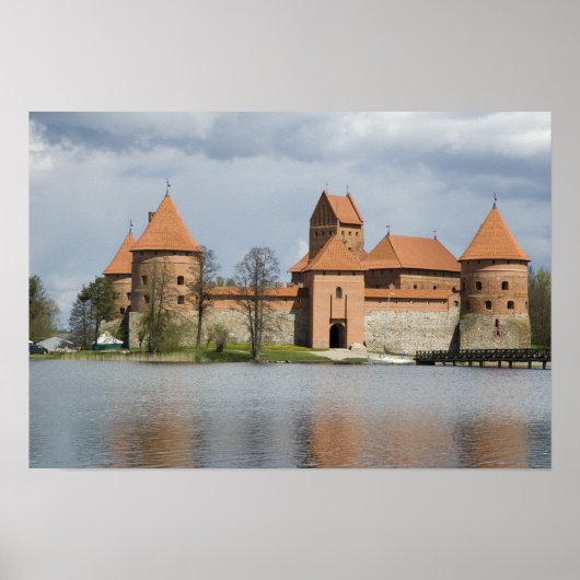 Litauen, Trakai. Insel Schloss 2 Poster (Vorne)