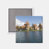 Litauen, Trakai. Insel Schloss 3 Magnet (Vorderseite/Rückseite)